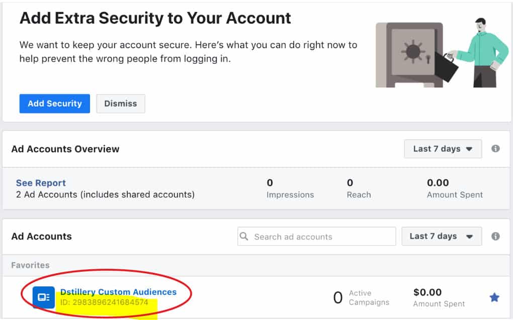 Ad Account ID - Step 2